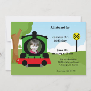 Invitation Joli anniversaire de train