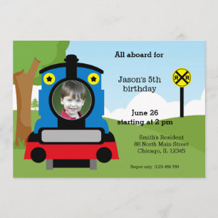 Invitation Joli anniversaire de train