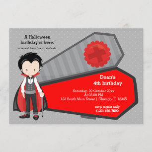 Invitation Joli anniversaire de vampire