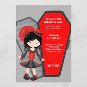Invitation Joli anniversaire de vampire
