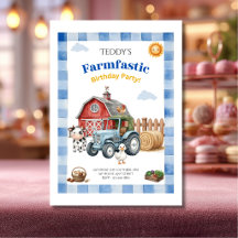 Joli Anniversaire d'Enfant de Ferme Bleu