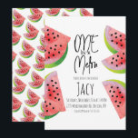 Invitation Joli Anniversaire Pastèque Aquarelle Fête d'Été<br><div class="desc">Cartes d'Invitation Aquarelle Numérique Pastèque</div>