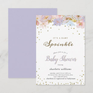 Invitation Joli Arc-en-ciel arroser bébé Sprinkle Douche