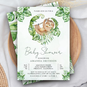 Invitation Joli Baby shower couché adorable