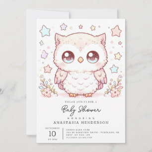 Invitation Joli Baby shower de Chouette Enchanté