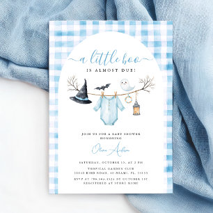Invitation Joli Baby shower Halloween Un Petit Boo