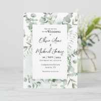 Joli cadre verdoyant Eucalyptus Mariage moderne