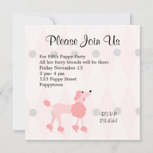 Invitation Joli caniche