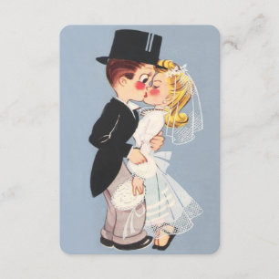 Invitation Joli dessin animé couple mariage