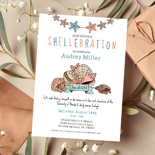 Invitation Joli Diplômé de plage Partir à la fête d'adieu