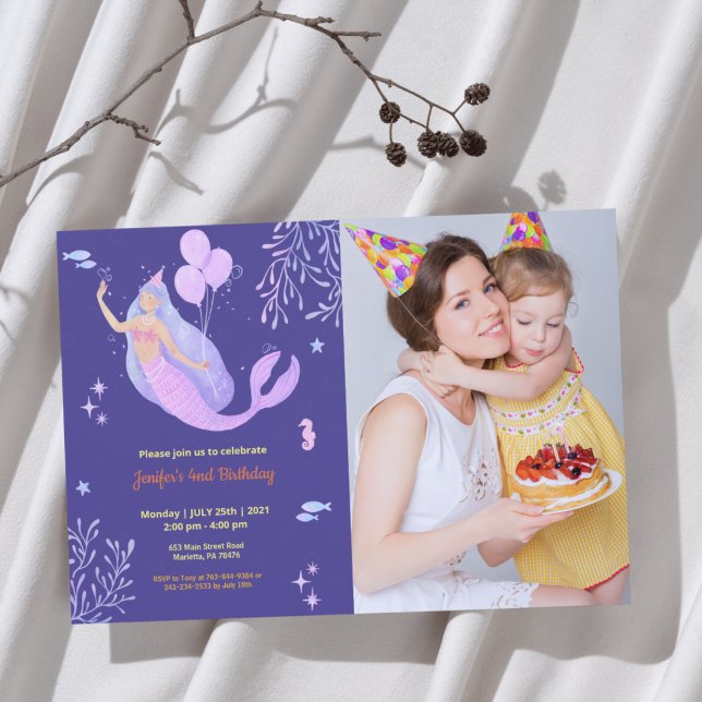 Invitation Joli Drôle | Photo d'anniversaire d'enfant (Créateur téléchargé)