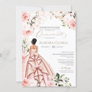 Invitation Joli en rose belle Gown Blush Quinceanera 