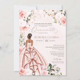 Invitation Joli en rose magnifique Gown Blush Rose Quince