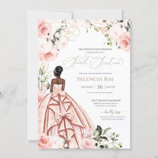 Invitation Joli en rose magnifique Gown Blush Rose Sweet 16