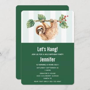 Invitation Joli fentes accroché à l'aquarelle vers le bas Ann