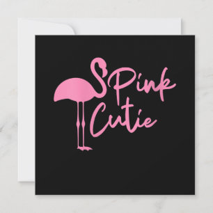 Invitation Joli Flamant Rose Féminin Rose Mignon Flamant
