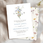 Invitation Joli Fleur sauvage de printemps Meadow Garden Mari<br><div class="desc">Venez profiter de la beauté de la nature lors de votre journée spéciale avec nos délicieuses invitations à un mariage d'aquarelle fleur sauvage. Élégant, unique, et fleurissant d'amour. Utilisez les champs de texte pour personnaliser la carte avec votre propre libellé et détails. Si vous souhaitez modifier le style de police,...</div>