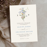 Invitation Joli Fleur sauvage de printemps Meadow Garden Mari<br><div class="desc">Venez profiter de la beauté de la nature lors de votre journée spéciale avec nos délicieuses invitations à un mariage d'aquarelle fleur sauvage. Élégant, unique, et fleurissant d'amour. Utilisez les champs de texte pour personnaliser la carte avec votre propre libellé et détails. Si vous souhaitez modifier le style de police,...</div>