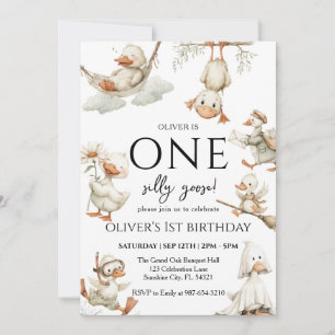 Invitation joli fou de l'oie ,Un Fou de l'oie 1ère Fête