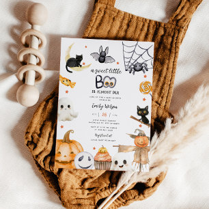 Invitation Joli Halloween Sweet Little Boo Baby shower