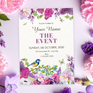 Invitation Joli jardin floral