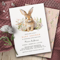 Joli Lapin Floral | Baby shower de printemps de la