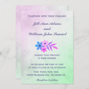 Invitation Joli Mariage Pastel