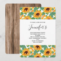Joli motif de tournesol jaune et vert pour anniver