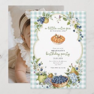 Invitation Joli Petit Gâteau Premier Anniversaire