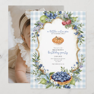 Invitation Joli Petit Gâteau Premier Anniversaire