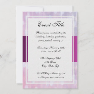 Invitation Joli ruban rose