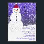 Invitation Joli Snowman blanc neige entreprise Noël<br><div class="desc">Cette invitation de Noël d'entreprise, mignonne, artistique et amusante, est parfaite pour l'événement festif et gai. Il présente un bonhomme de neige blanc peint à la main avec une illustration casquette rouge sur un ciel bleu dégradé avec des flocons de neige tombant. C'est artistique, festif, adorable et unique, parfait pour...</div>