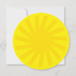 Invitation Joli soleil jaune brillant fun moderne joyeux cart