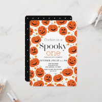 Joli un citrouilles Halloween effrayant 1er annive
