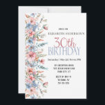 Invitation Jolie aquarelle Floral 30e anniversaire<br><div class="desc">Jolie Aquarelle Florale 30e Anniversaire Invitation Pour Femmes. Il Est Facile De Changer L'Exemple De Texte En Vous Propre En Cliquant Sur Personnaliser. Cliquez Sur Personnaliser/Modifier Avec L'Outil De Conception Pour Modifier Le Type De Police, La Couleur De Police, La Taille De Police Ou Pour Ajouter/Supprimer/Modifier Le Texte Ou Les...</div>