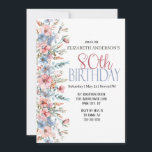 Invitation Jolie aquarelle Floral 80e anniversaire<br><div class="desc">Jolie Aquarelle Florale 80ème Anniversaire Invitation Pour Femmes. Il Est Facile De Changer L'Exemple De Texte En Vous Propre En Cliquant Sur Personnaliser. Cliquez Sur Personnaliser/Modifier Avec L'Outil De Conception Pour Modifier Le Type De Police, La Couleur De Police, La Taille De Police Ou Pour Ajouter/Supprimer/Modifier Le Texte Ou Les...</div>