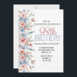 Invitation Jolie aquarelle Florale 98e anniversaire<br><div class="desc">Jolie Aquarelle Florale 98ème Anniversaire Invitation Pour Femmes. Il Est Facile De Changer L'Exemple De Texte En Vous Propre En Cliquant Sur Personnaliser. Cliquez Sur Personnaliser/Modifier Avec L'Outil De Conception Pour Modifier Le Type De Police, La Couleur De Police, La Taille De Police Ou Pour Ajouter/Supprimer/Modifier Le Texte Ou Les...</div>