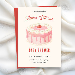 Invitation Jolie baby shower cake