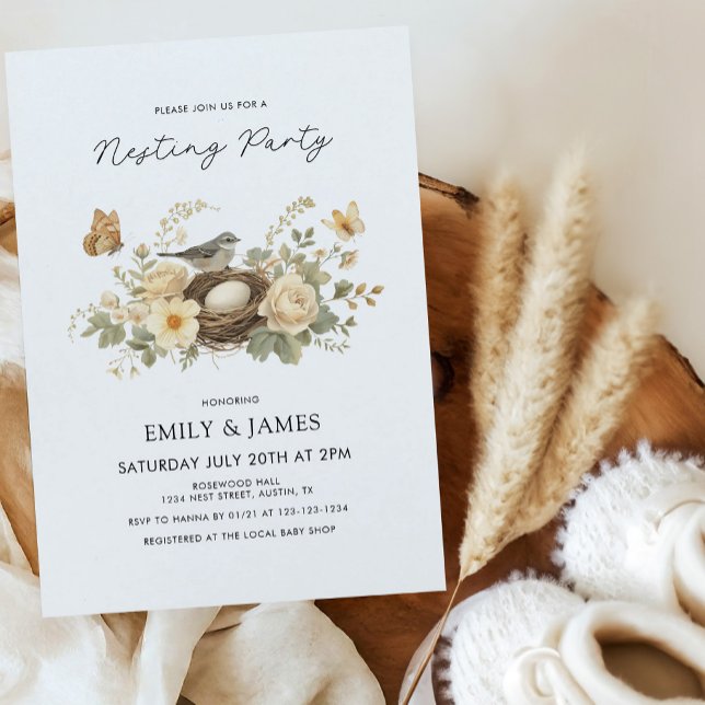 Invitation Jolie Baby Shower Fête de Naissance sur le thème d (Créateur téléchargé)