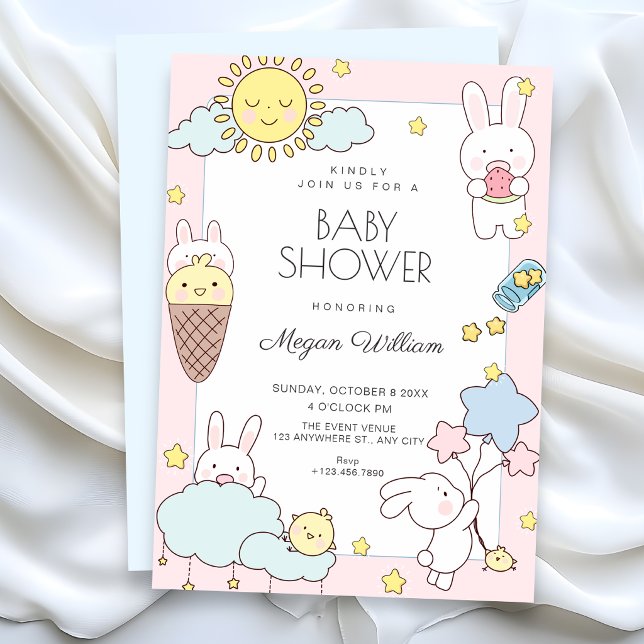 Invitation Jolie baby shower ludique (Créateur téléchargé)