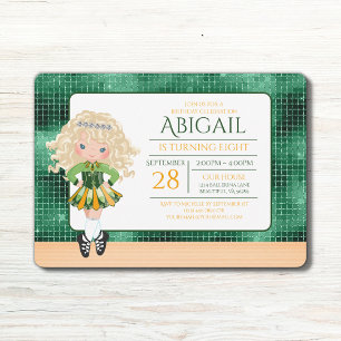 Invitation Jolie Danse irlandaise Blond Girl Soft Shoe Annive