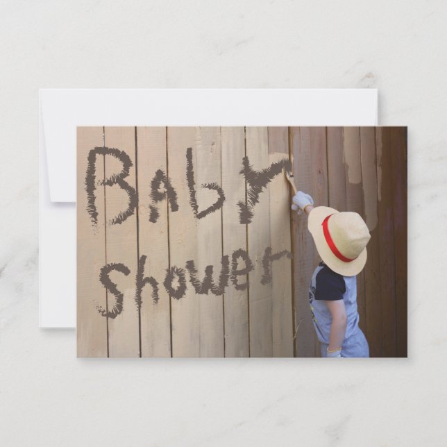 Invitation Jolie enfant amusant Genre Révéler Sunhat Boy Pein (Devant)