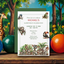 Jolie fête d'anniversaire de safari pour bébé Boho