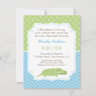 Invitation Jolie fête de baby shower moderne pour un bébé all