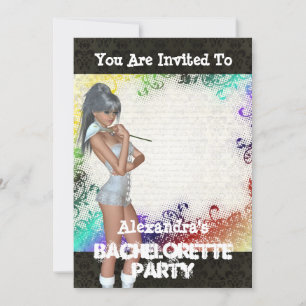 Invitation Jolie fête de bachelorette personnalisée
