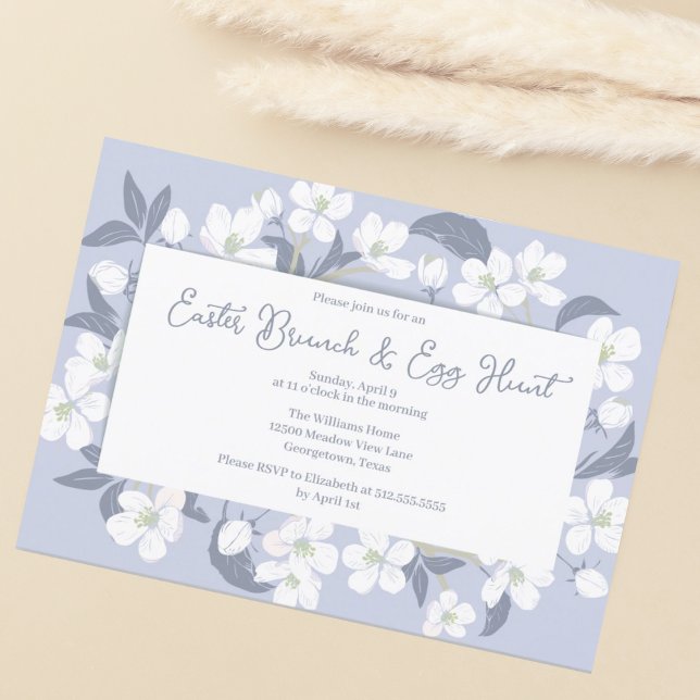 Invitation Jolie fête de chasse aux oeufs de Brunch de Pâques (Créateur téléchargé)