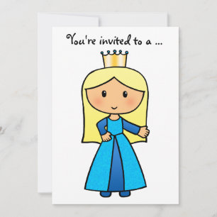 Invitation Jolie fête de demoiselle d'honneur de princesse
