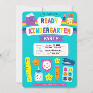 Invitation Jolie Fête de Prêt pour la Maternelle