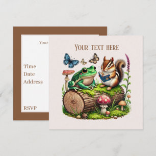 Invitation Jolie fête des animaux des bois