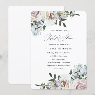 Invitation Jolie Fête des mariées Florale Pastel